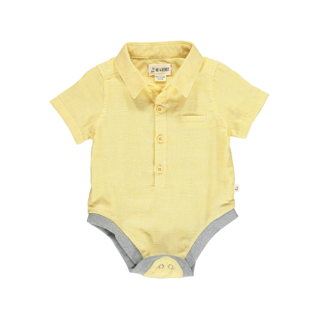 gold polo onesie