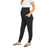 maternity joggers black