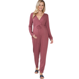 Maternity jumpsuit mauve