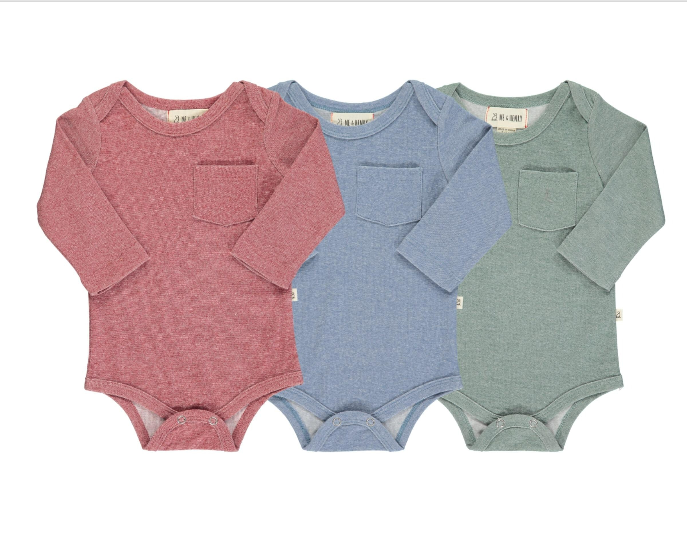 Long Sleeves baby onesie triple pack