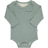 Long sleeve onesie - sage green