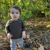 Baby Sweater - Forest Green Lifestyle