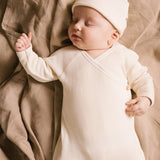 Kimono Footie with Snap Button - Ivory Lifestyle