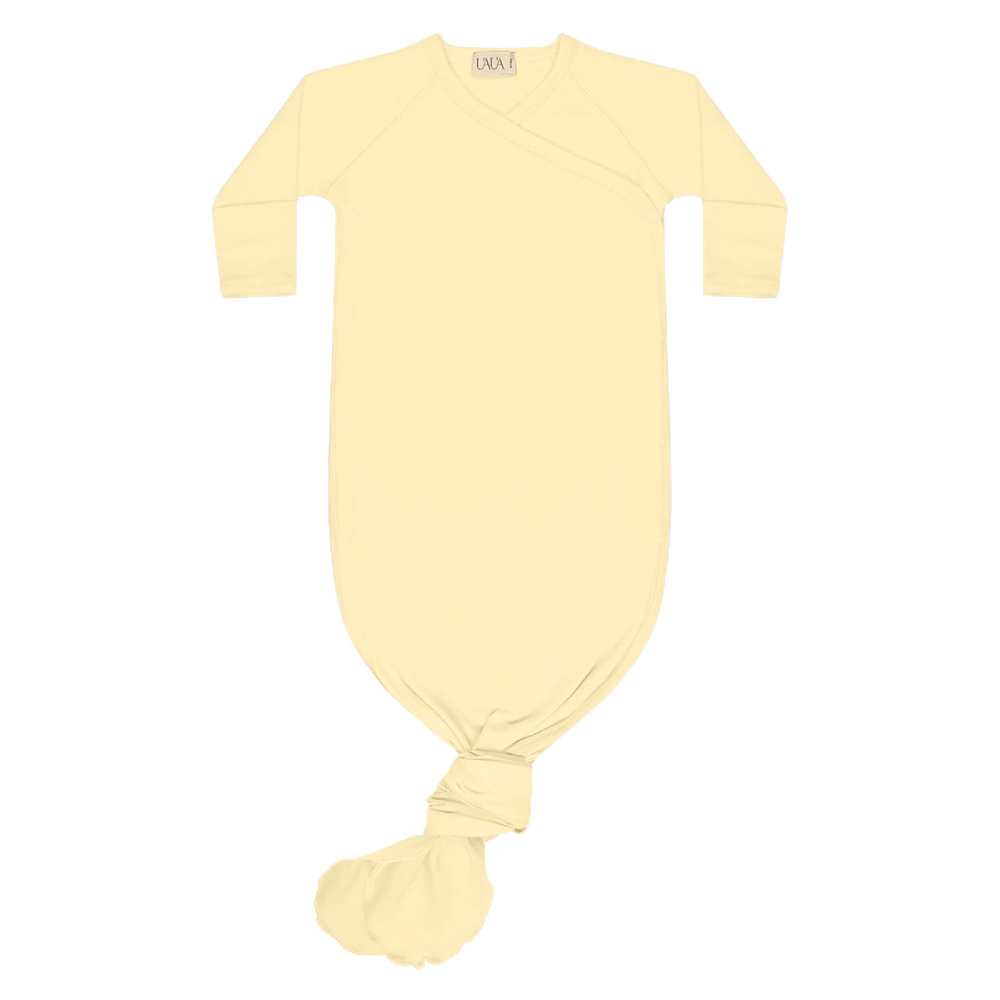 Baby Kimono Gown - Light Yellow