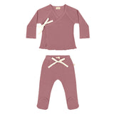 Baby Kimono Set - Sangria