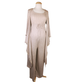 Maternity Jumpsuit & Cardigan Set - Taupe