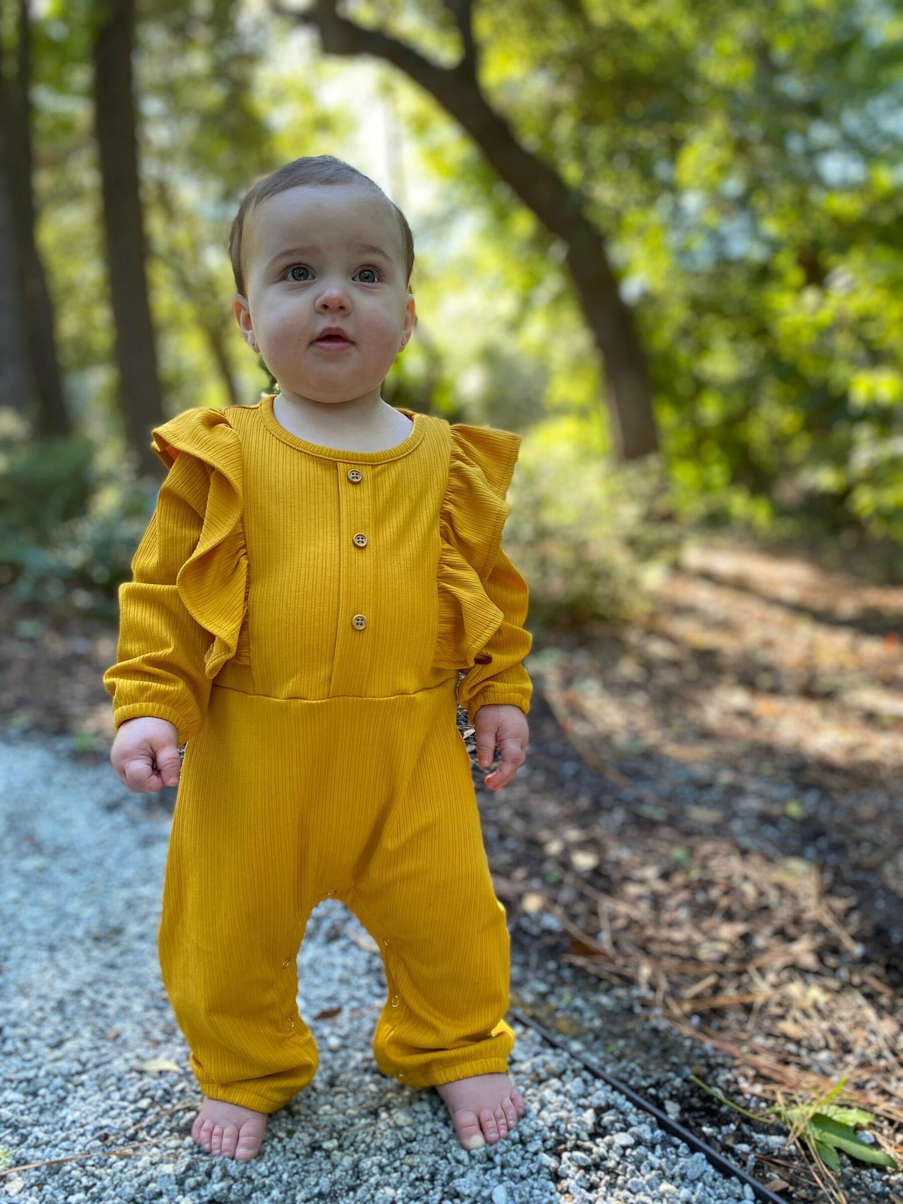 Baby Romper Long Sleeves - Gold Lifestyle
