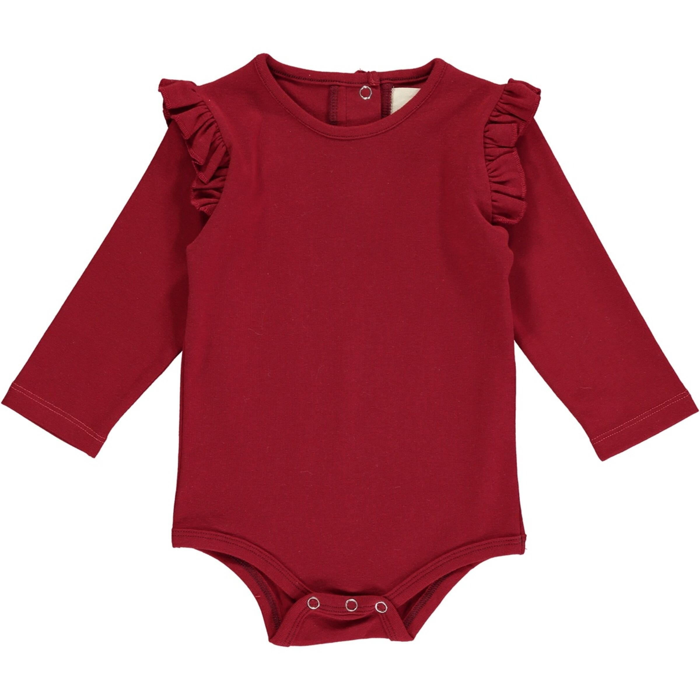 Baby Onesie Long Sleeve - Burgundy