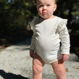 Baby Onesie Long Sleeve - Ivory Lifestyle