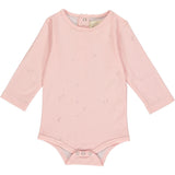 Baby onesie long sleeve - pink dandelion