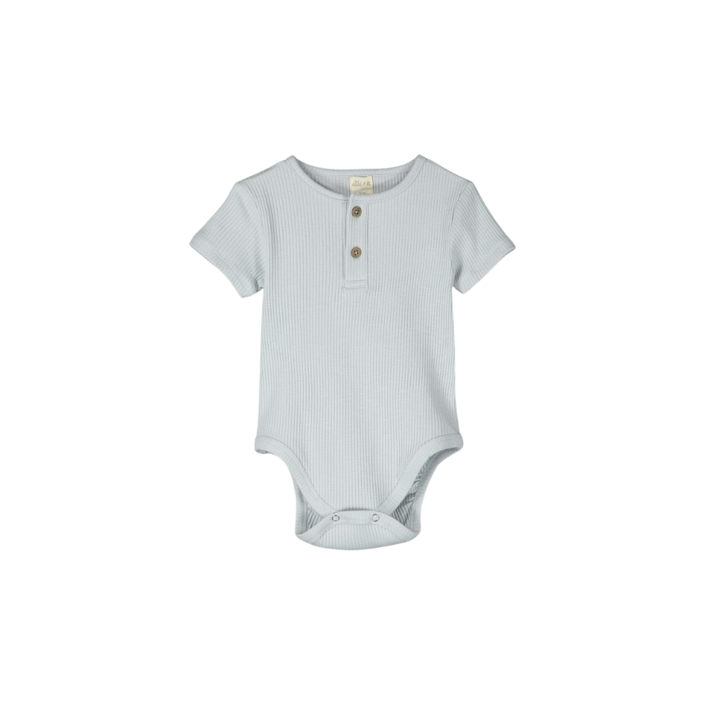 blue ribbed onesie