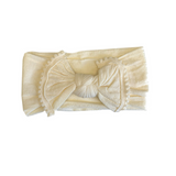 cream baby headband