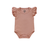 Flutter Short Sleeve Baby Onesie