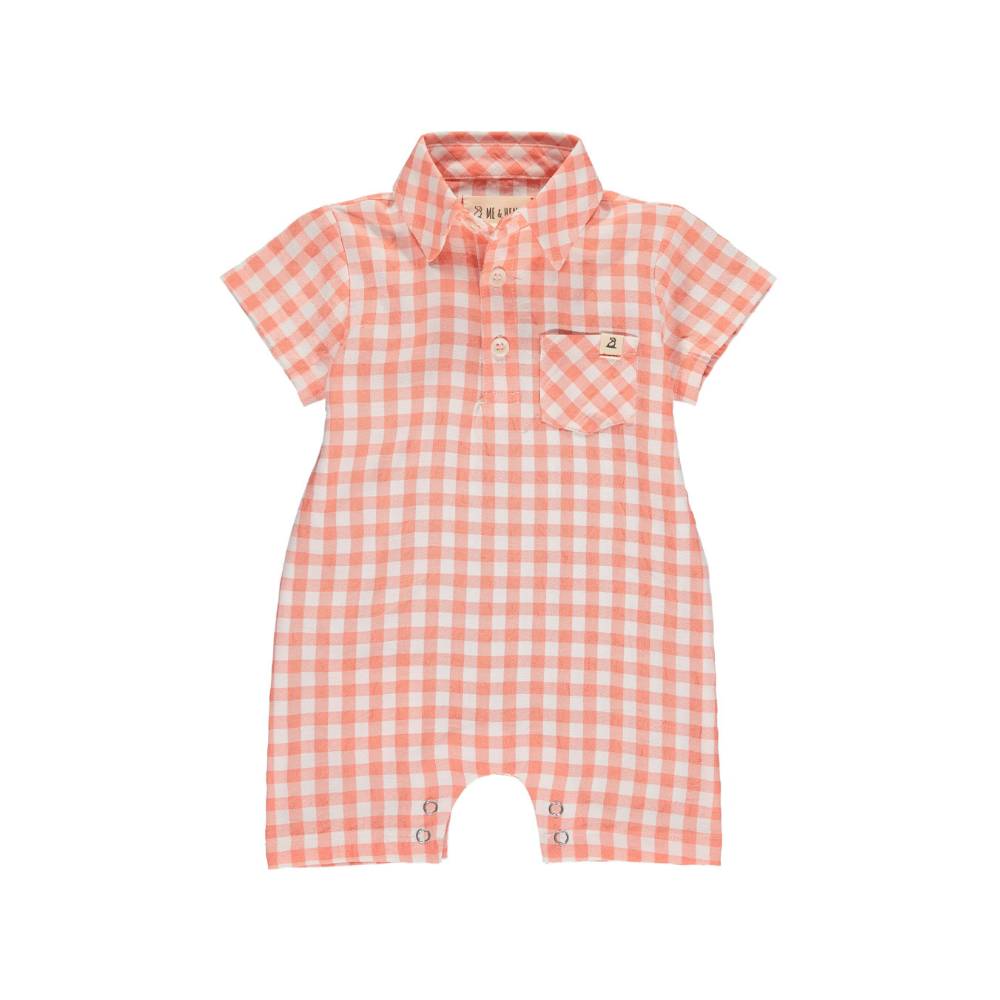 plaid romper