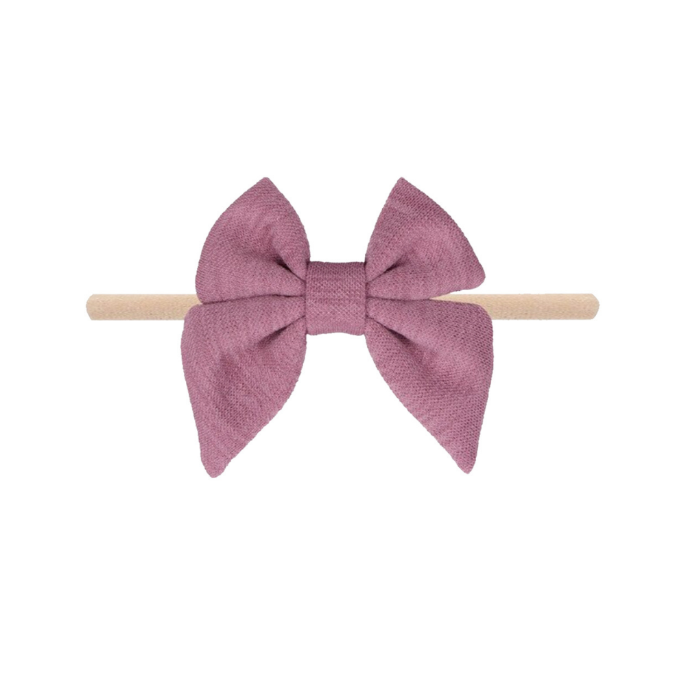 mauve baby headband