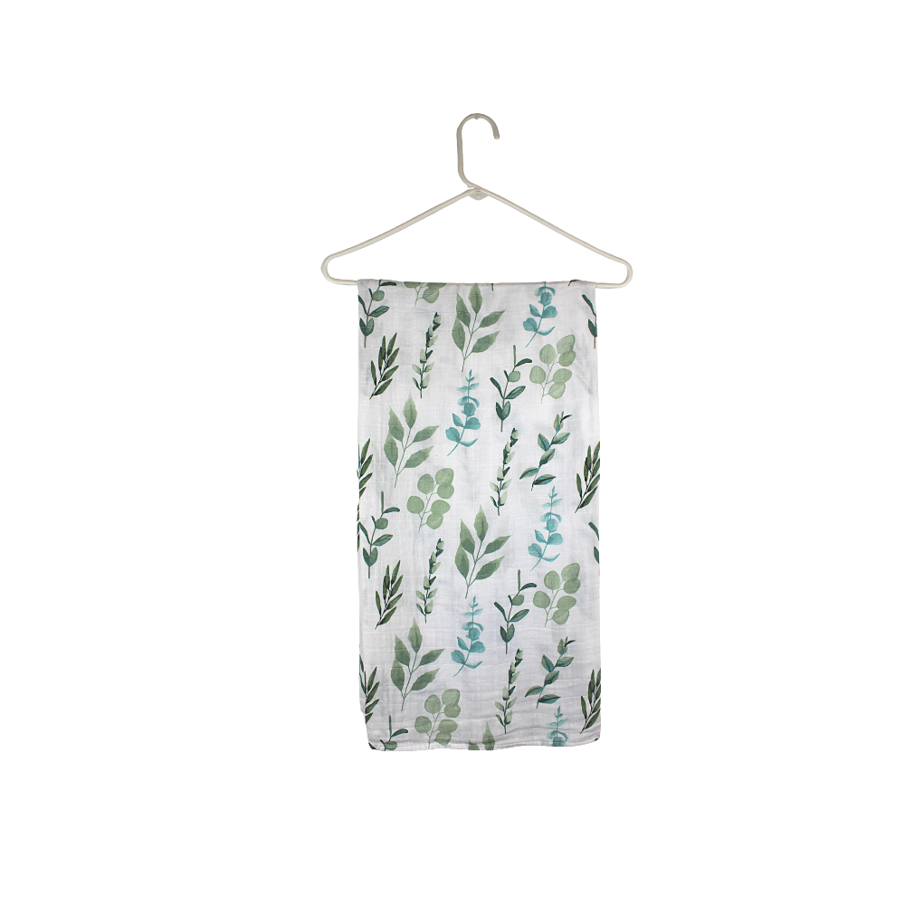 Organic Muslin Gauze Swaddle Blanket - Sage
