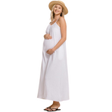 Maternity maxi dress - white