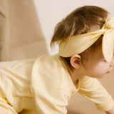 Baby Hair Ribbon - Light Yellow Lifestyle