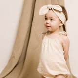 Baby Bubble with shoulder ties - Taupe Lifestyle