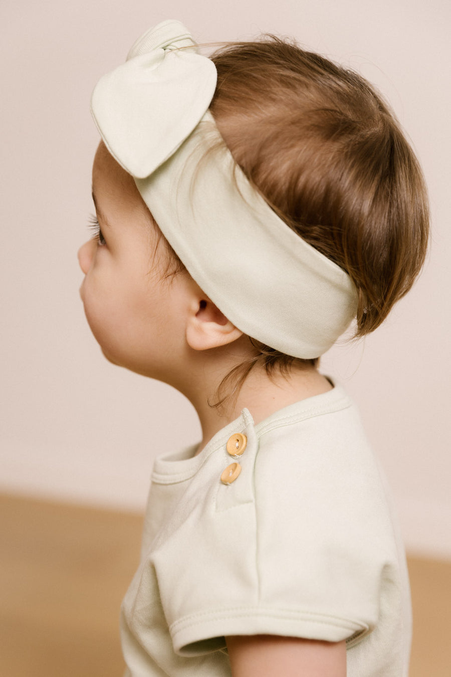Baby Hair Ribbon - Pistachio Lifestyle