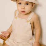 Baby overall shorts - Taupe Lifestyle