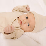 Baby Knotted Hat - Taupe Lifestyle