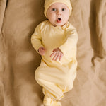 Baby Kimono Gown - Light Yellow Lifestyle 