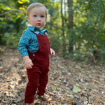 Baby Woven Overalls - Red Lifestyle