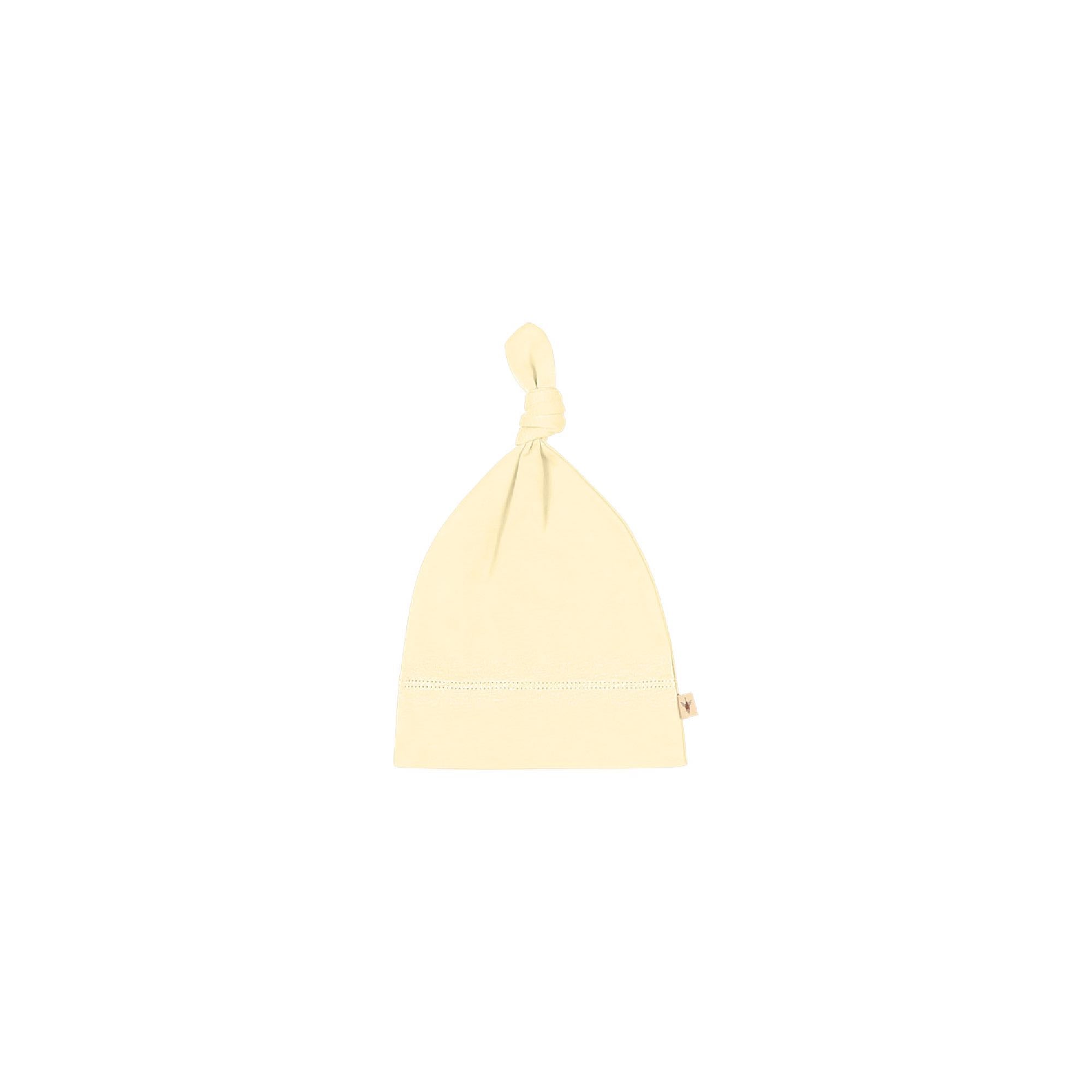 Baby Knotted Hat - Light Yellow