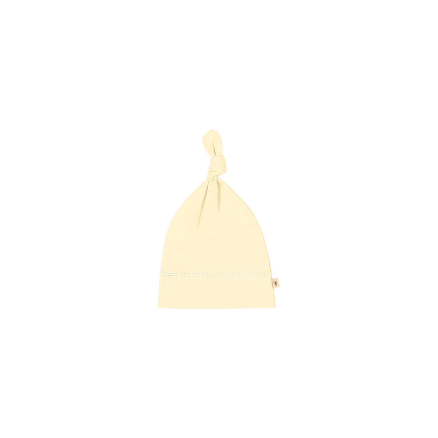 Baby Knotted Hat - Light Yellow
