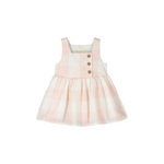 Baby pink check dress