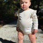 Baby Onesie Long Sleeve - Ivory Lifestyle