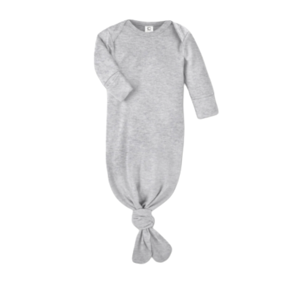 Baby gown set - light gray